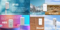 VİDEOPARK 2.4G/300MBPS (DIŞ ORTAM ACCESS POİNT 1KM) HAZIR KURULUMA GEREK YOK aktarıcı 2 Lİ SET  VP-2300CPE